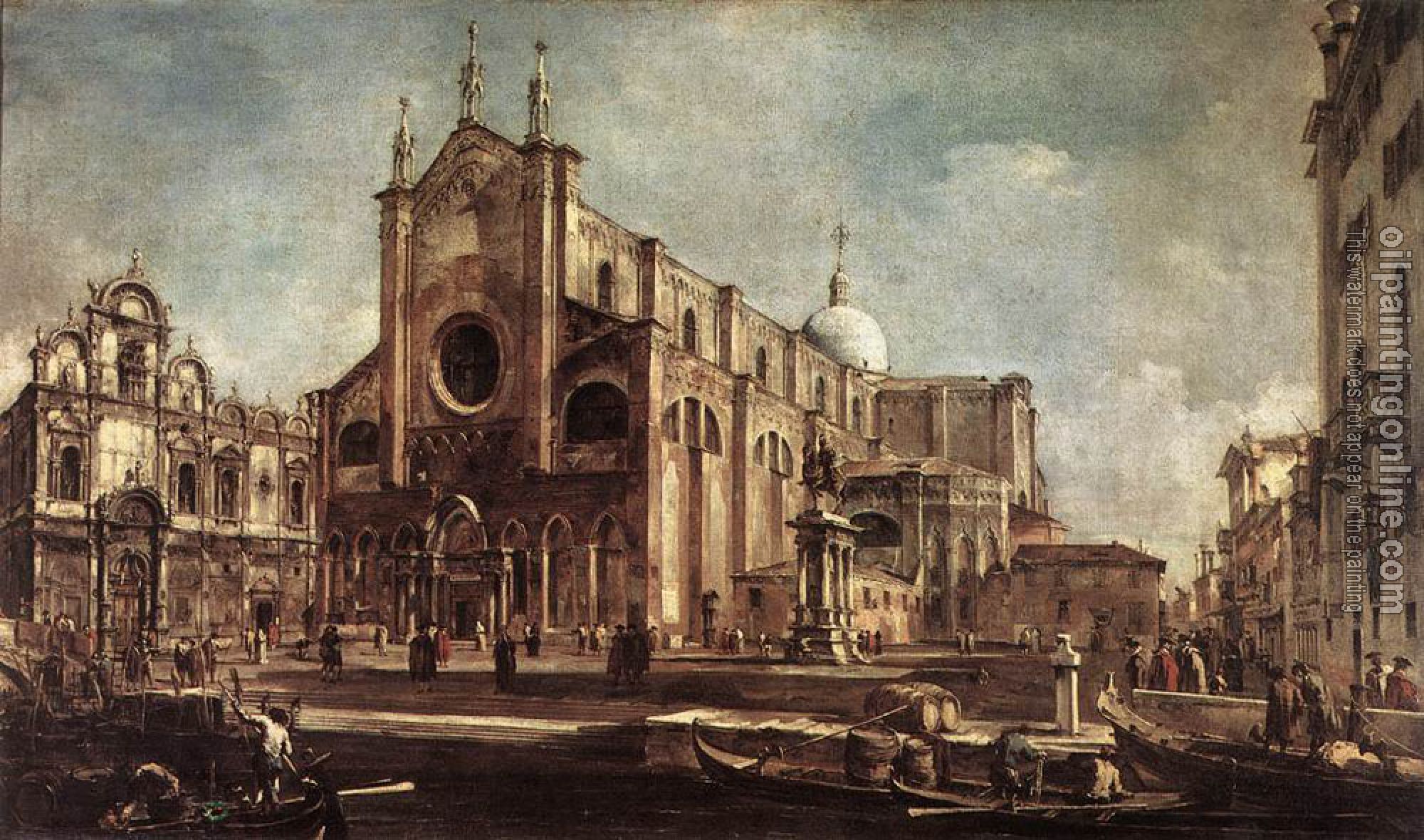 Francesco Guardi - Campo Santi Giovanni e Paolo